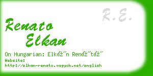 renato elkan business card